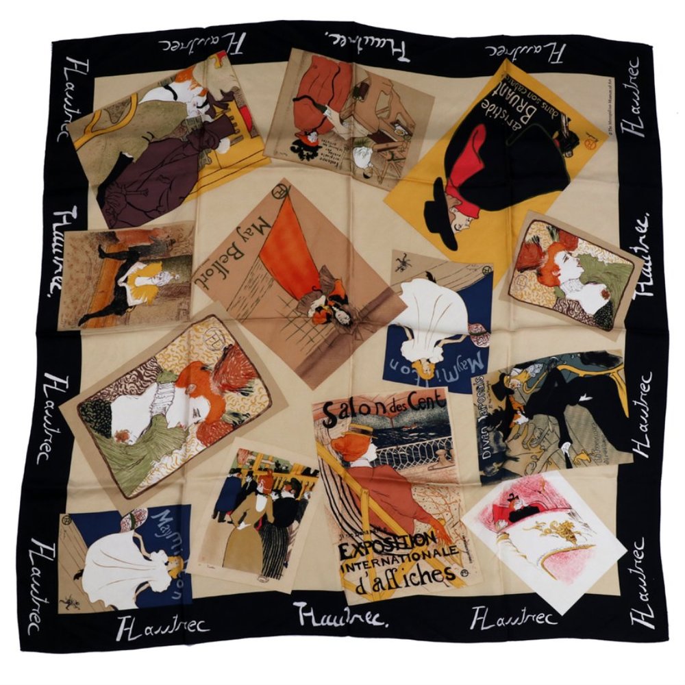 Metropolitan Museum of Art Toulouse Lautrec Silk Scarf